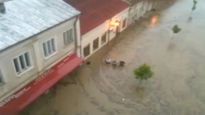 Imagini teribile la Cernavodă! Ploaia a făcut prăpăd